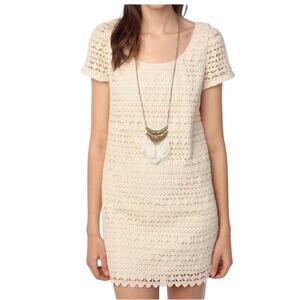 Staring at Stars Crochet off white mini dress women’s medium urban outfitters